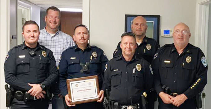 Eubanks receive life saving award